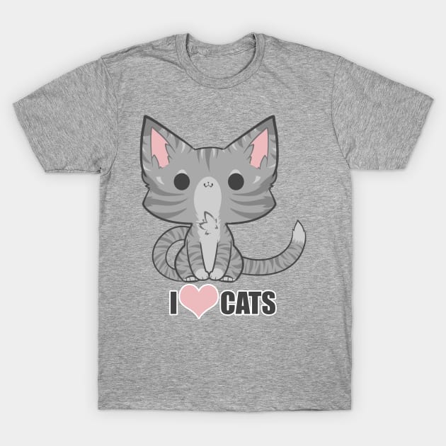 I <3 Cats! T-Shirt by TehButterCookie